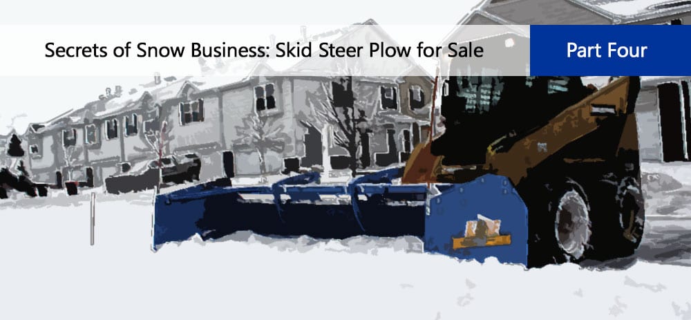 Skid Steer With A Snow Bucket