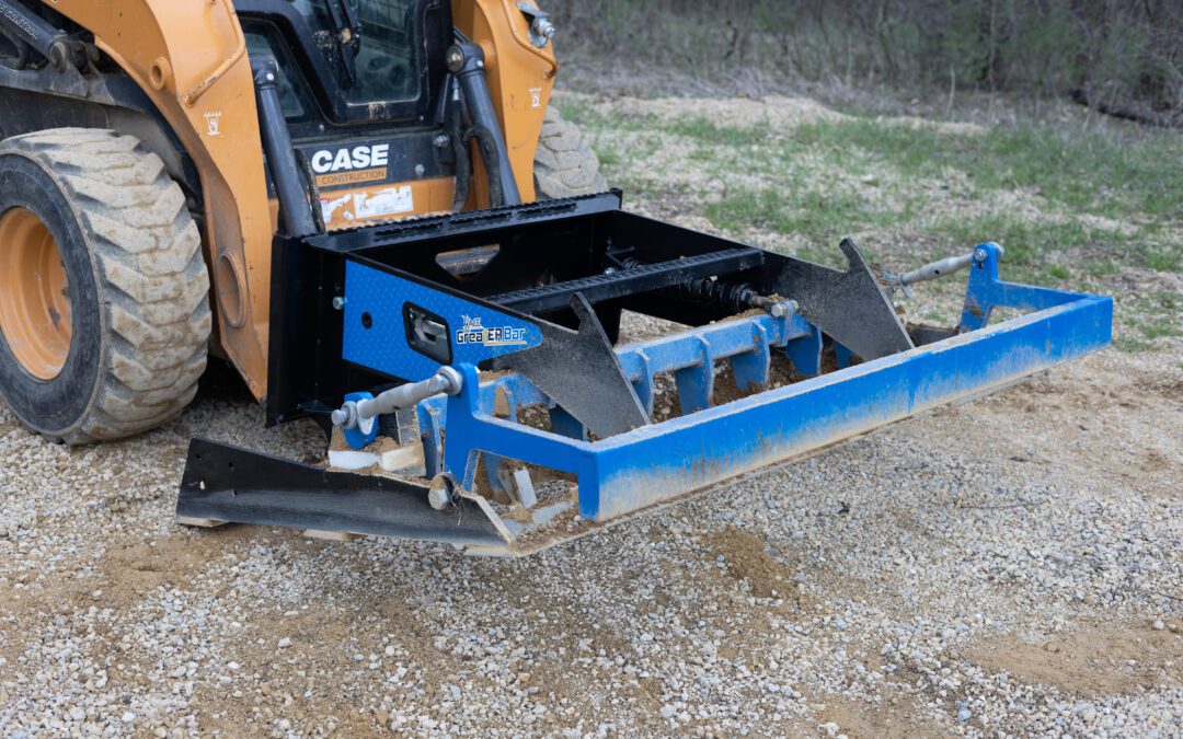 KAGE grader bar on CASE Skid Steer