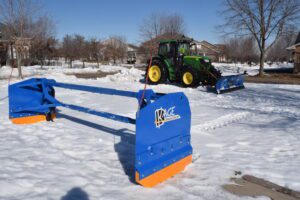 Mid-Size Tractor Snow Plow and Pusher